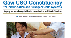 Desktop Screenshot of gavi-cso.org